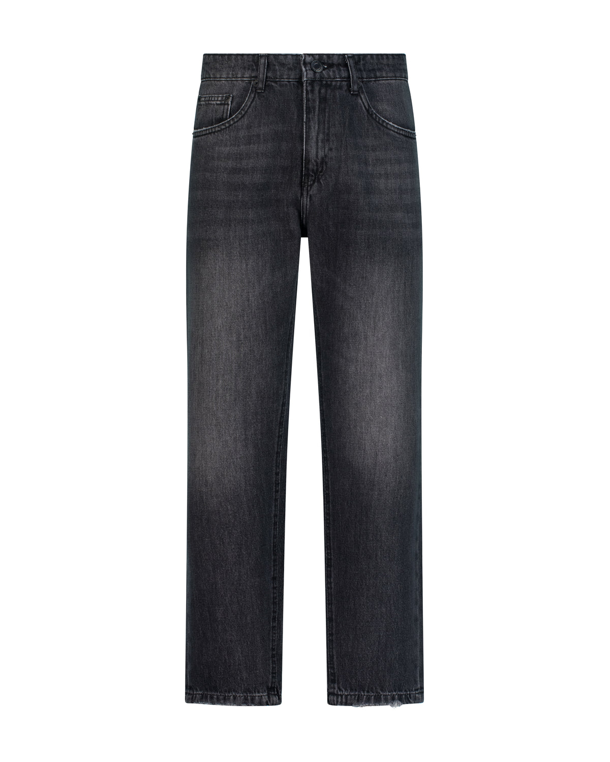 Men's Straight-Fit Jeans – Dark Grey