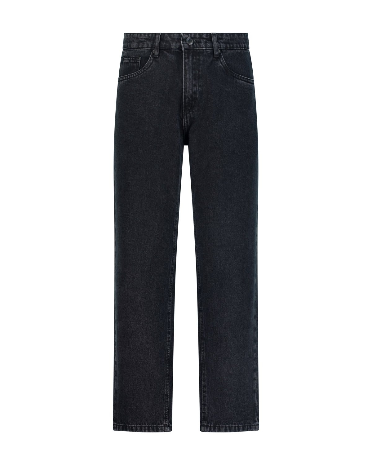 Men's Straight-Fit Jeans – Faded Black
