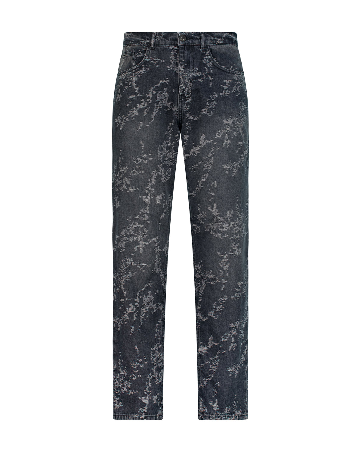 Men's Printed Regular-Fit Jeans