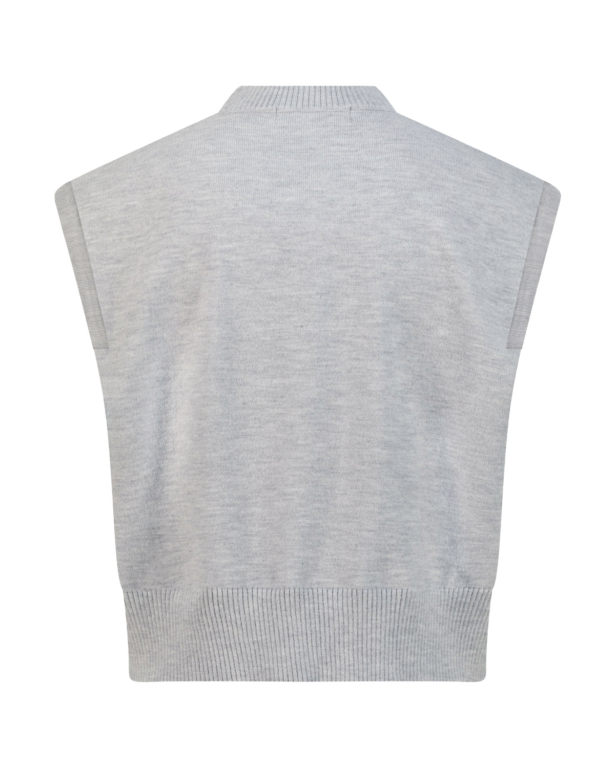 Women's Sculpted Floral Jacquard Knit Top – Grey