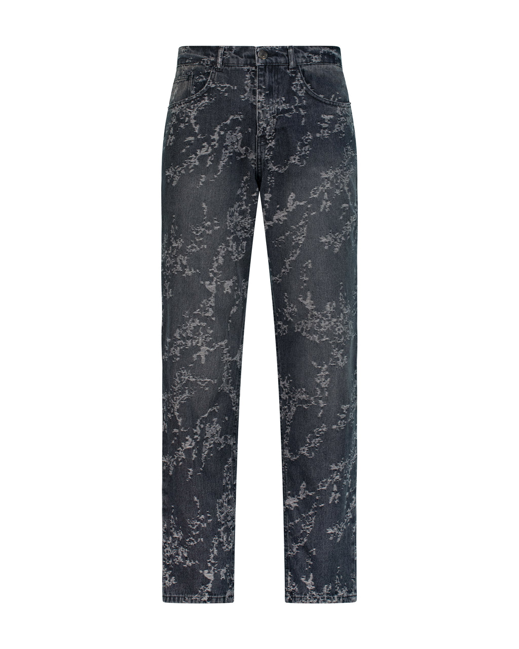 Men's Printed Regular-Fit Jeans
