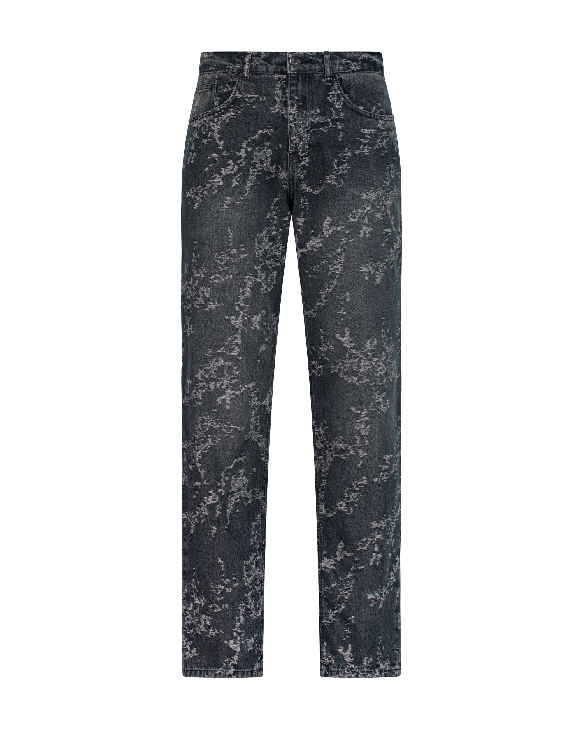 Men's Printed Regular-Fit Jeans