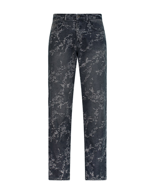 Men's Printed Regular-Fit Jeans
