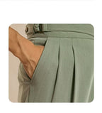 Men's High-Waist Tailored Pants