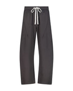 Men's Pleated Straight-Leg Drawstring Pants
