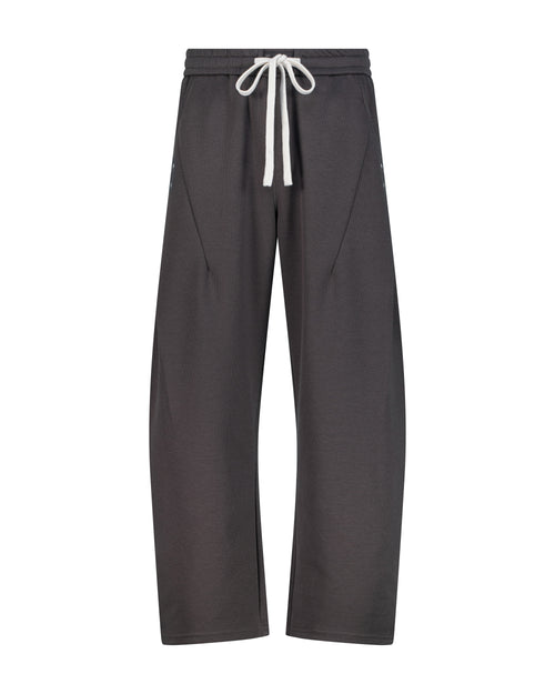 Men's Pleated Straight-Leg Drawstring Pants