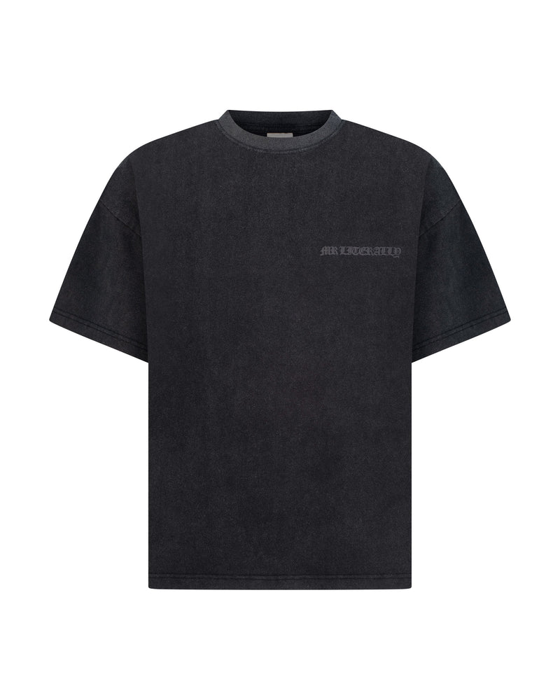 Washed Gothic Foam-Print T-Shirt
